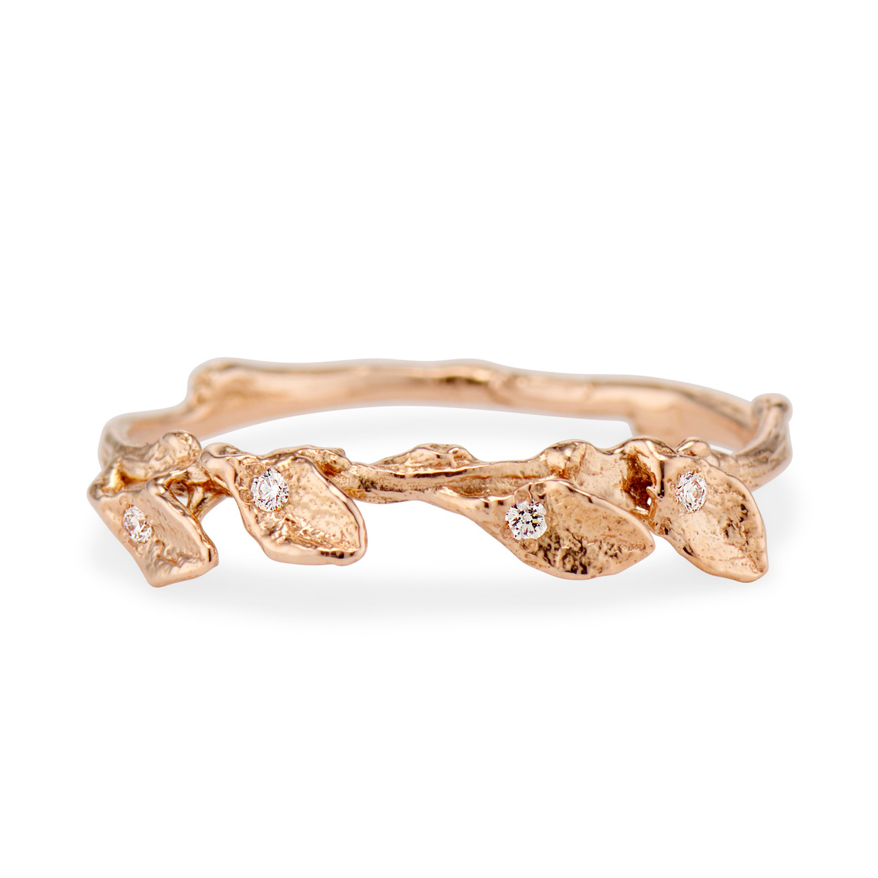 Crystal Leaf Ring In Gold | Always Chic | SilkFred UAE